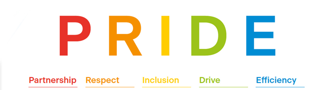 PRIDE values
